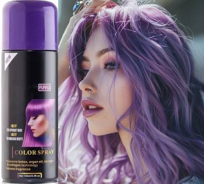 GFSU - GO FOR SOMETHING UNIQUE HAIR COLOR SPRAY-PURPLE HAIR COLOR TEMPORARY , PURPLE