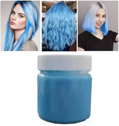 Emijun Temporary Hair Dye Styling Cream Mud Hairstyle Pastel , SKY BLUE
