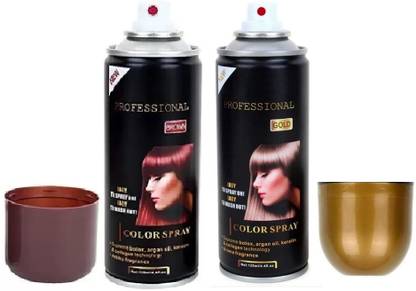 Yuency NEW Professional 1 Day Temporary Golden Hair Color Spray , gold and brown