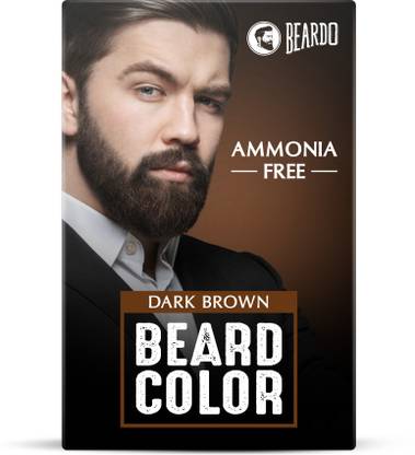 BEARDO Color For Men - Natural Dark Brown | Long Lasting | No Ammonia | 60 ml | Creme , Dark Brown