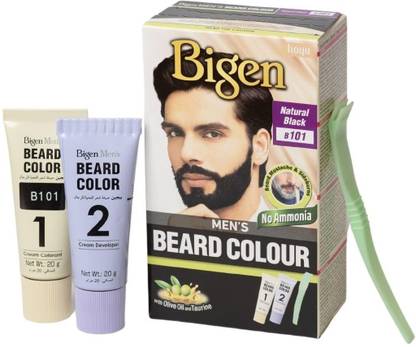 Bigen Men's Beard Color B101 , Natural Black 101