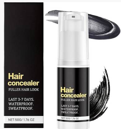 VELWAR Hair Concealer Spray for Men - Black & White Precision & Anti-Perspiration , Black