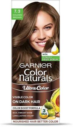 GARNIER Color Naturals Creme Hair Colour | Long-lasting Color & Shine, 7.3 , Golden Brown
