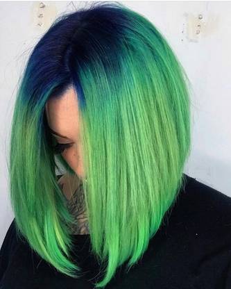 MYEONG Instant Hair Highlights color Spray , Green