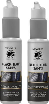 Vevoria Black Hair Sam's Serum for Men & Women White Hair to Black Hair Growth (75ml*2) , Black