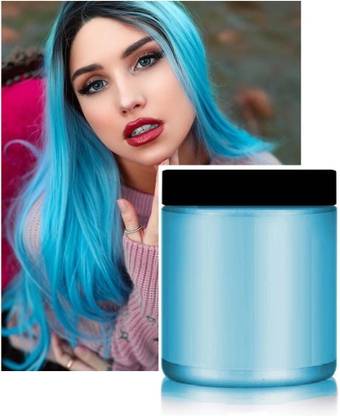 GABBU Hair Washable Wax , SKY BLUE , BLUE