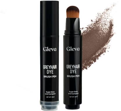 Gleva Grey Hair Dye Pen, Semi-Permanent Root Touch-Up, Easy Hair Grey Coverage , Coffee