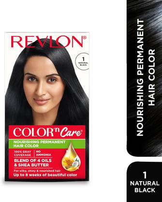 Revlon Color N Care Permanent Hair Color Cream , 1 Natural Black