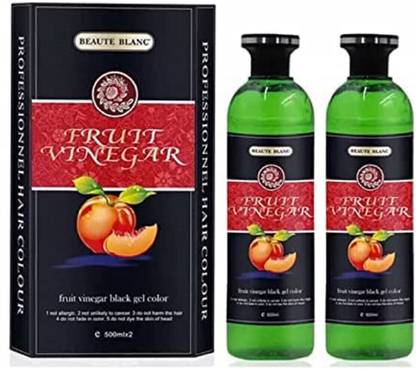 BEAUTE BLANC FRUIT VINEGAR HAIR GEL bottles , BLACK , BLACK