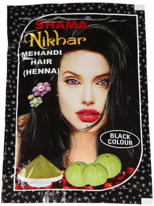Shama Nikhar Mehandi Henna Colour Hair , Black - Price in India, Buy