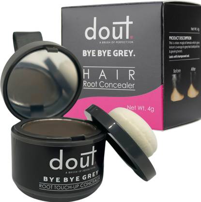 dout Instant Hair touchup Shadow Powder for Hair and Beard , Dark brown