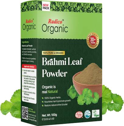 Radico 100% Organic Brahmi Leaf Powder – Scalp Nourisher , Brahmi Leaf Powder