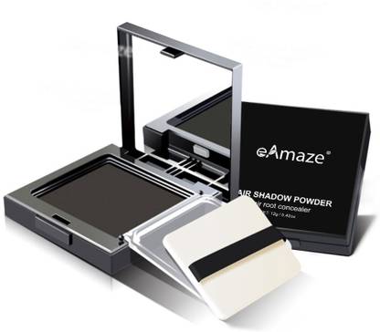 eAmaze Hairline Shadow Powder, 12g (Black) – Root Touch Up for Thinning Grey Hairline , Black