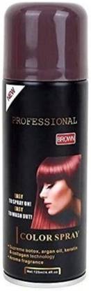 DARVING New Professional and temporary brown shine hair color spray , BROWN