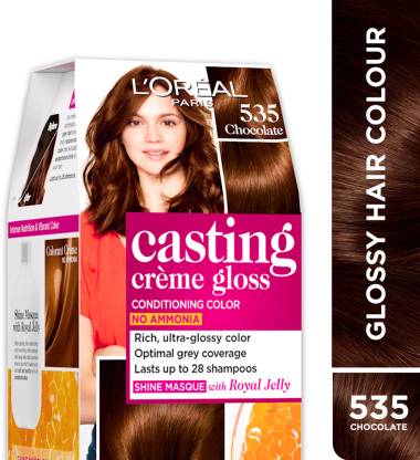 L'Oréal Paris Casting Creme Gloss Hair Colour |Ammonia-Free & Glossy Finish , Chocolate 535