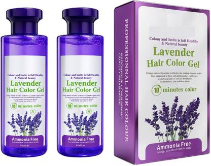 Essensity Fruit Vinegar Ammonia Free 10 Minutes Hair Color Colour Gel -C , Lavender Black
