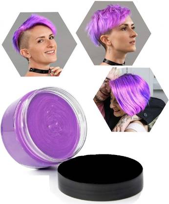 imelda DIY Hairstyle Mud Paste Temporary Hair Color Wax , PURPLE