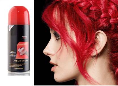 AFARAXIA washable instant hair colour for man and woman style your hair , RED, , red