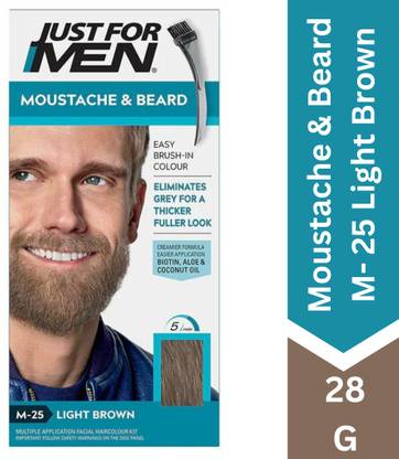 JUST FOR MEN Moustache & Beard M-25 , Light Brown
