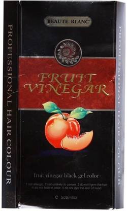 BEAUTE BLANC Fruit Vinegar Black Gel Colour , BLACK