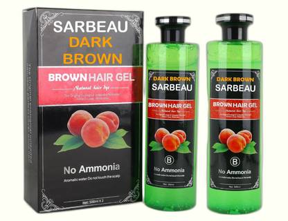 Sarbeau Dark Brown Color Gel Based Color,With Natural Ammonia Free_C_004 , Dark Brown