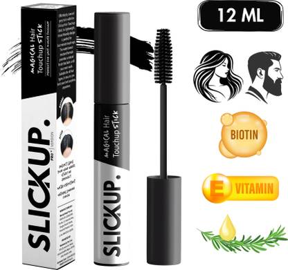 SLICKUP Temporary Grey Hair Touchup, Hair Mascara, 16ml , Black