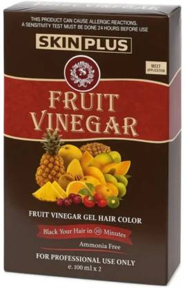 Gleam Soul Skinplus Vinegar Shine Hair Colour (Set A+ Set B)- 100 Ml each , Black