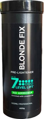 Godrej Professional Blonde Fix Pre-Lightener upto 7 Level Lift|Enriched with Linseed Oil| NO AMMONIA , Black