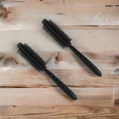 MICLAC Professional round comb for boys men,Curling round comb for kids boys 2pcs