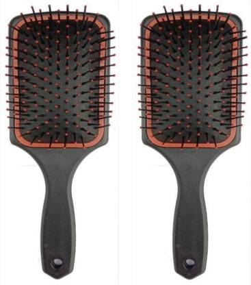 BeantTraders Paddle Hair Brush Round Roller Spike Hair Brush Straightener For Women