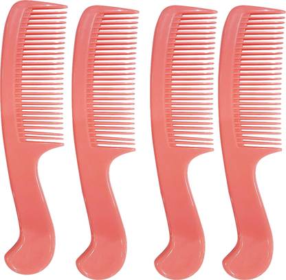 NG MART URO WIDE TEETH CURL COMB FOR PERFACT HAIR STRATE (MULTICOLOUR) PACK OF - 4
