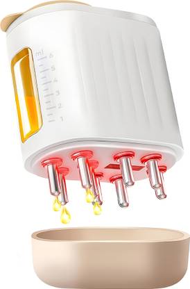 Gleva Electric Hair Oil Applicator Massager with Red Light Therapy