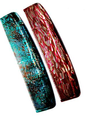 Jessore J4 Grooming Dressing Comb for Women & Men (Set of 2)
