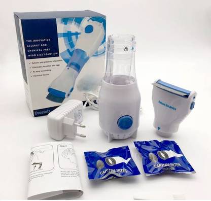 Drosselz Chemical-free Electric Pets Head Lice Treatment V Comb Personal Care Appliance Combo