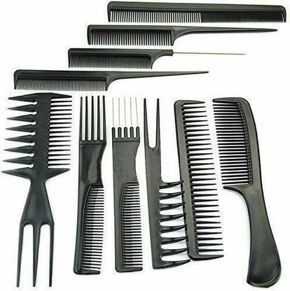 TNEMEC 10 Pcs Multipurpose Salon Hair Styling Hairdressing Barber Professional Kit