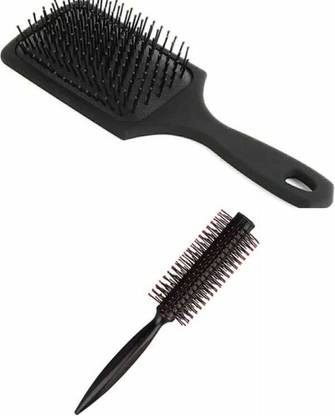 FASHIONLOOK Paddle Hair Brush and Round Hair Comb Brush (Pack of 4)