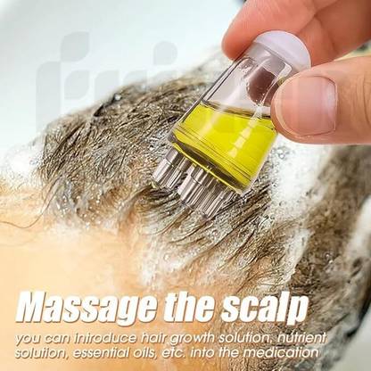 cheshtasales Hair Oil Applicator Comb, Smooth Root Comb Applicator Bottle For Scalp Oil