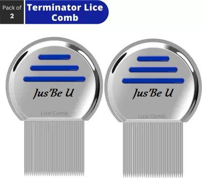 Jus’Be U Premium Terminator Lice Egg Removal and Nit Comb for Head Lice Treatment