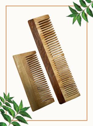 StyleLoft Creation Hand Made Neem Wooden Comb Combo-MODLE-66