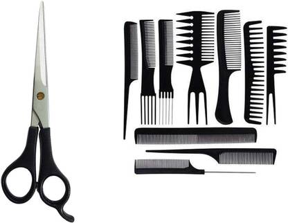 Miss Hot Combo Of Hair Cutting Scissor With Hair Styling Comb Set For Multipurpose Use