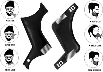 mapperz Beard Shaper for Men-Two Ways beard shaper comb beard shaper tool for men Beard Shaper Tool kit With Comb Perfect Beard Shape For Home And Salon Use Men Beard Accessories