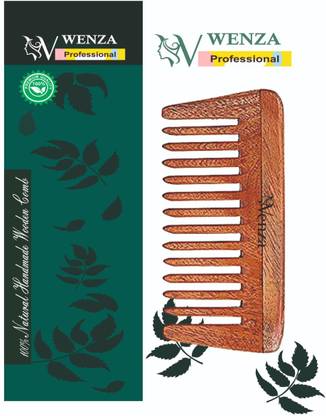 Wenza Wide tooth wooden comb for detangled hair, healthy & Anti-Dandruff