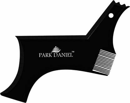 PARK DANIEL Boomerang Beard Line Beard Shaper Comb For Beard Shaping & Styling Pack Of 1 Pcs