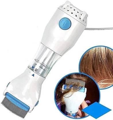 Leplion Electrical Head Lice Comb Eggs Remover Hair V-Comb Vacuums Machine