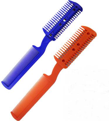 Lucifer Hair Razor with Comb Split Ends Hair Trimmer Styler Double Edge Razor Blades