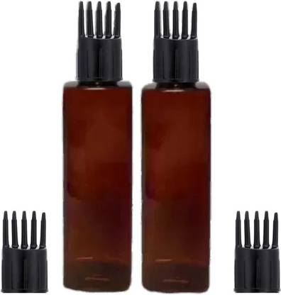 Grims Hair Root Applicator Bottle with Comb Cap for Applying Hair Oil applicator