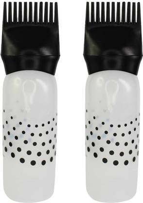 NSUSU Comb Oil Applicator Bottle With Graduated Empty Hair Dye Applicator Bottle B