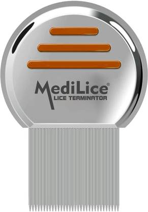 Medilice Professional Lice Terminator Comb | Stainless Steel with Micro-Groove Teeth