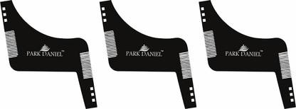 PARK DANIEL Boomerang Z Shaper Beard Shaper Comb for Styling & Grooming Pack Of 3