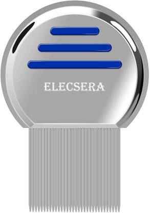 Elecsera Lice Comb Nit Hair Rid Headlice Stainless Steel Metal Teeth Remove Nits Brush